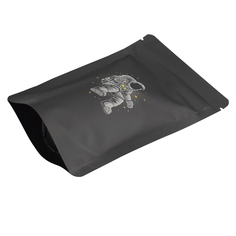 Custom Printed Resealable Ziplock Stand Up Pouch Aluminum Foil Black Plastic Packaging Smell Proof 3.5g 3.5 Mylar Bags With Logo