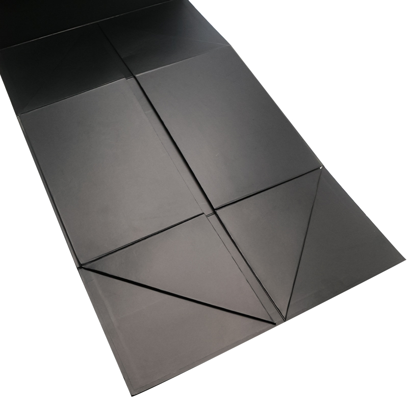 Custom Extra Large Magnetic Folding Gift Packaging Box Matte Black Rigid Paper Matt Lamination Recyclable Wedding Dresses