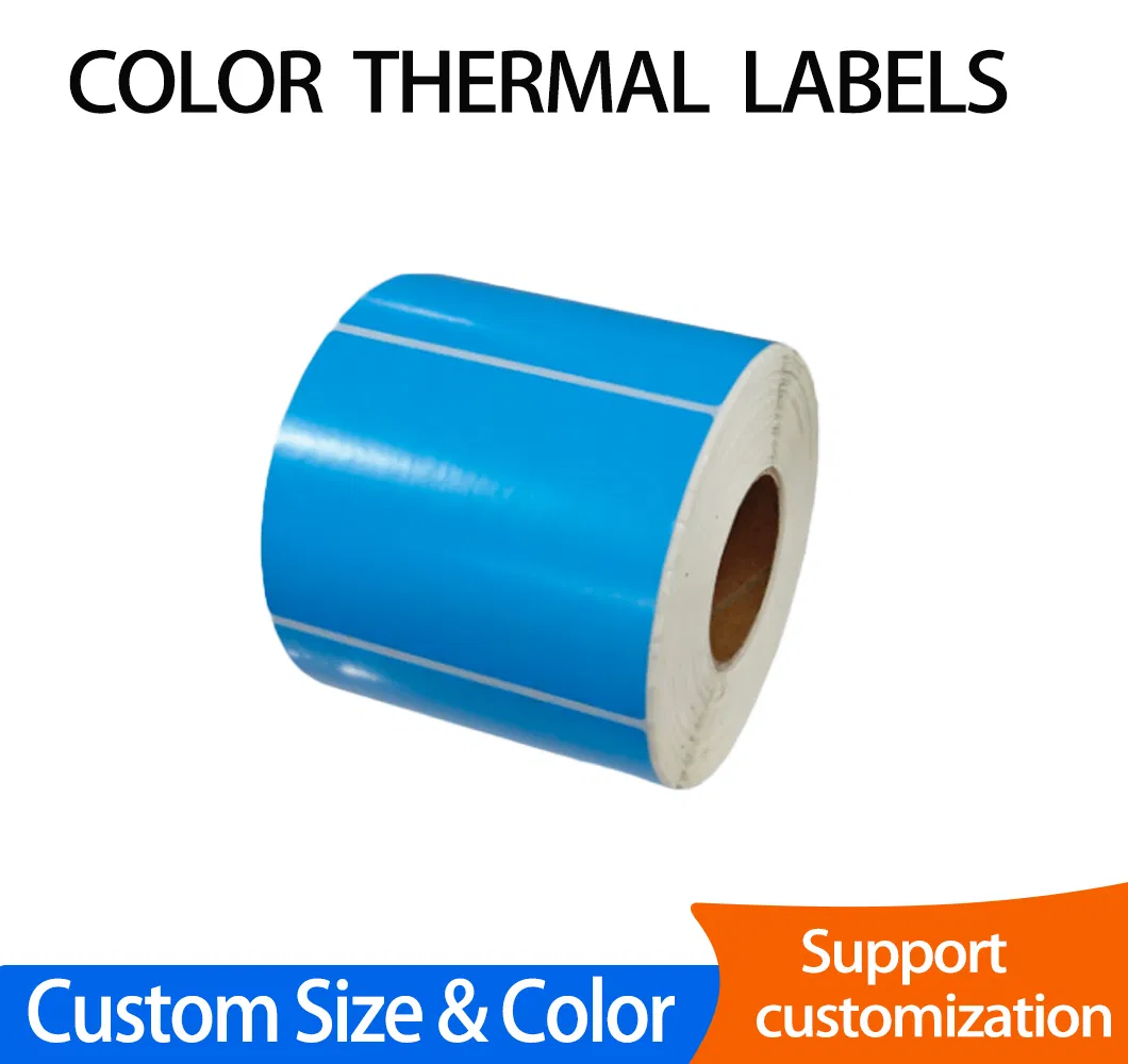 Pastel Pink Purple Thermal Label Paper Clear Printing Self-Adhesive for Supermarket Convenience Store Price Tags Promotional Rack Labels