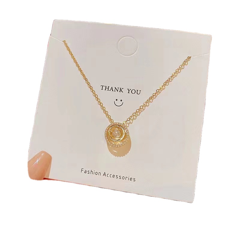 Luxury custom printed jewelry display tag packaging card