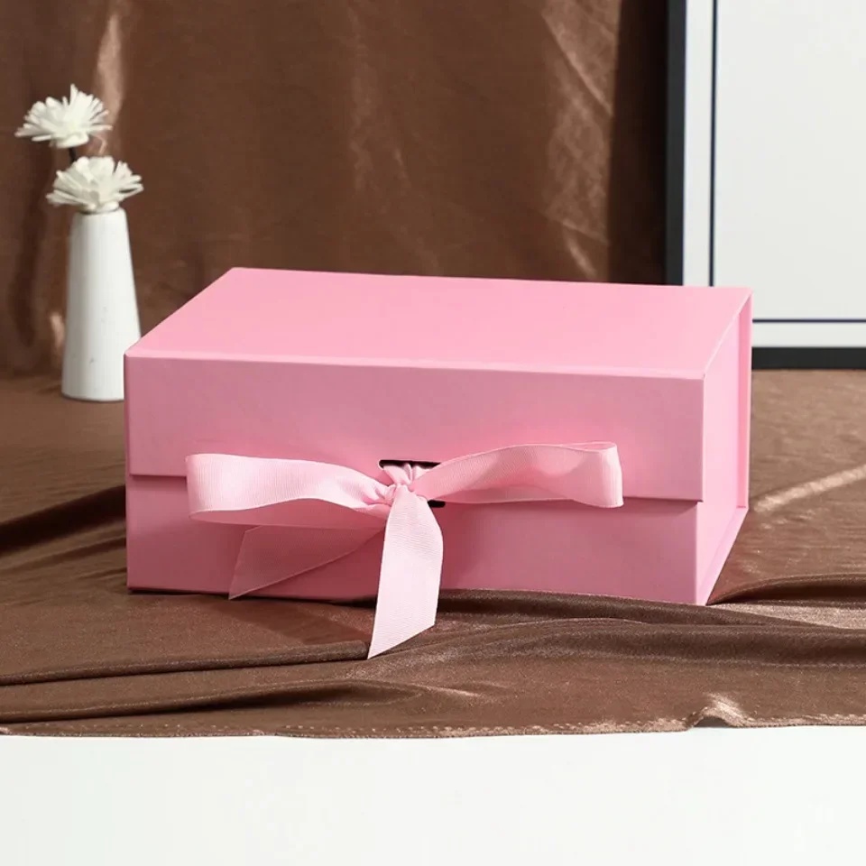 High-End Luxury Magnetic Gift Custom Printed Logo Folding Branded Recyclable Eco-Friendly Mini Rigid Boxes with Embossing
