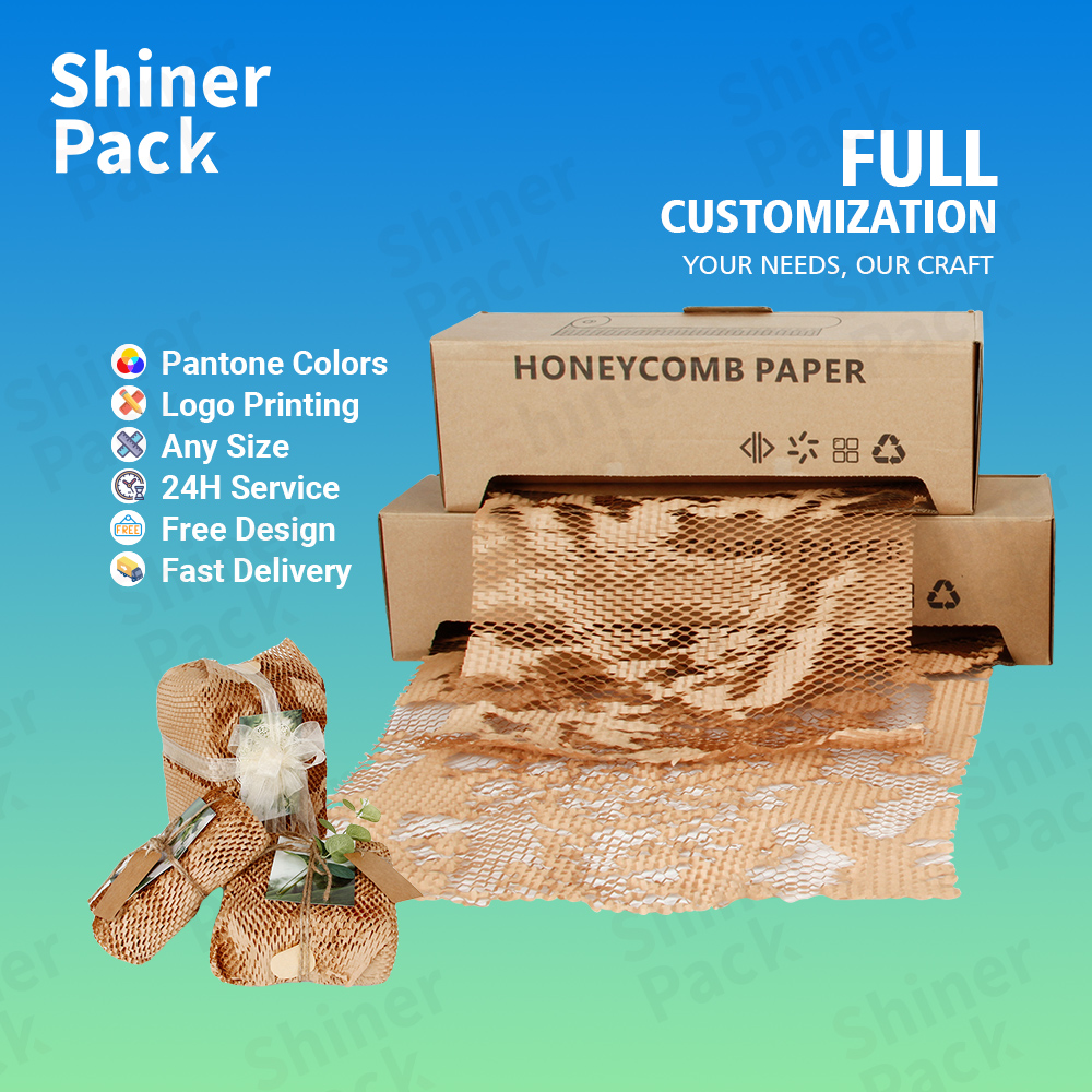 Biodegradable Crush-Resistant Honeycomb Paperboard Box Heavy-Duty Cushioning for E-Commerce Shipping Eco-Friendly Wholesale