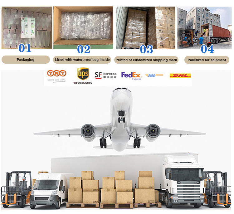 Packaging details and logistics shipment container