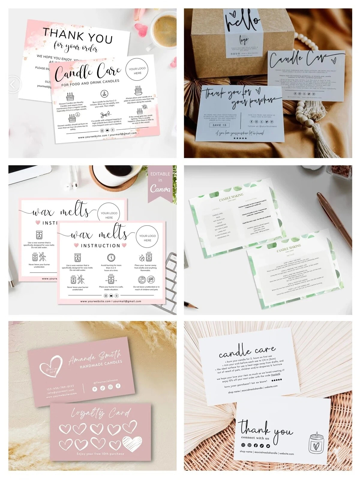 Custom Printed Kraft Paper &amp; Cardboard Greeting Cards with Varnishing Finish