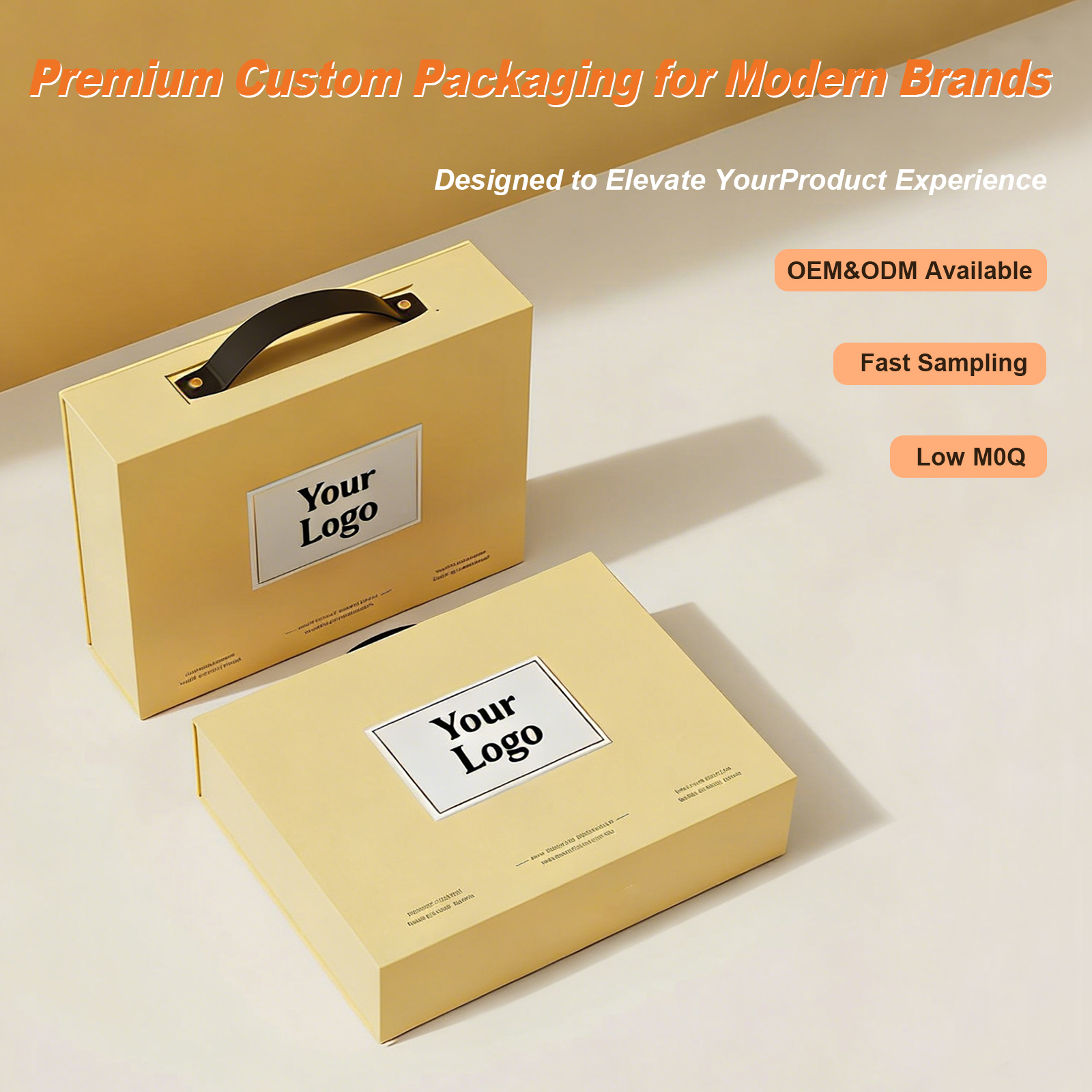 Custom Luxury Packaging Solution with Logo Premium Packaging for Brands Free Design Service