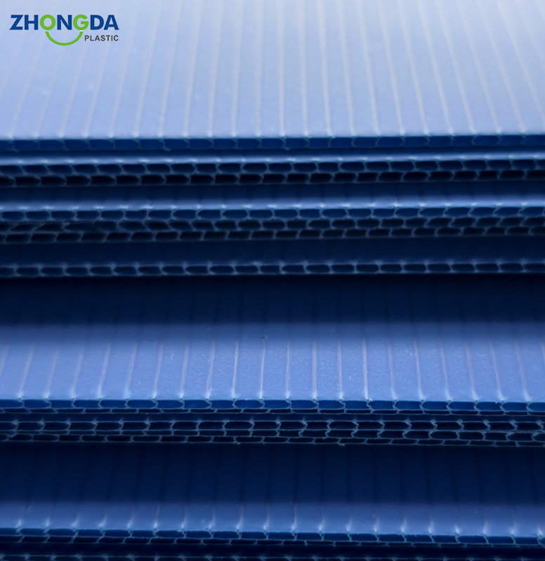 PP Board Recycled Plastic UV Resistant Rigid for Grid Board Industrial Hook Loop Turnover Box with Customizable Printing Cutting