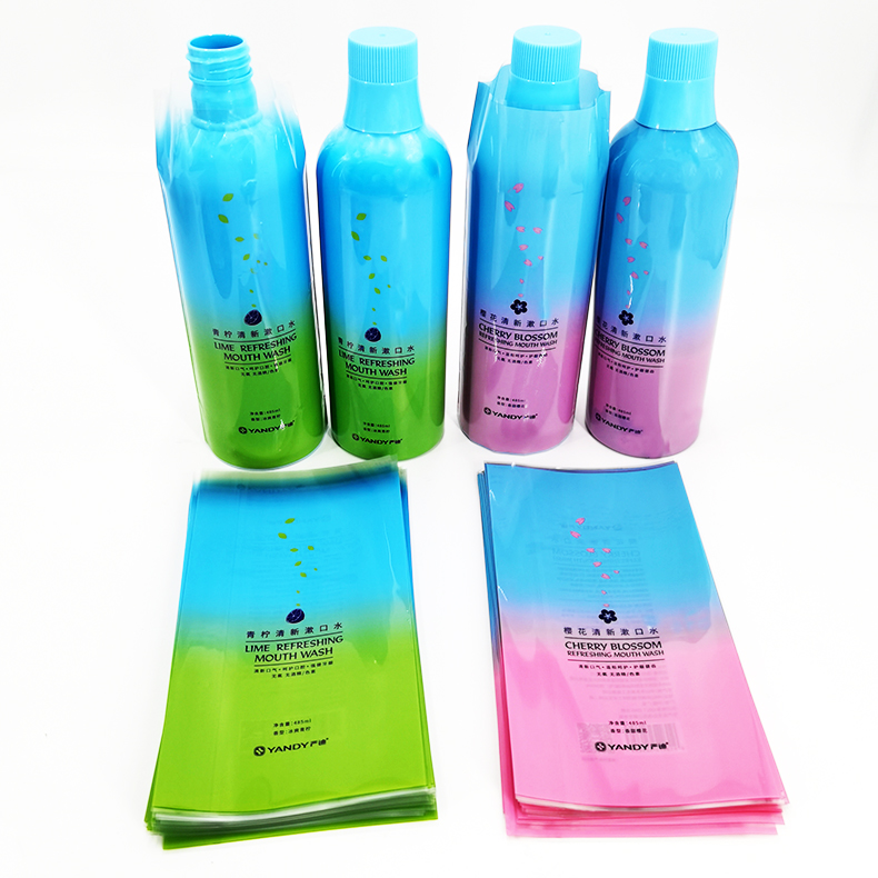 Custom Printed PVC PET Waterproof Shrink Labels for Pet Food Snack Packaging Heat Shrink Sleeve Labels