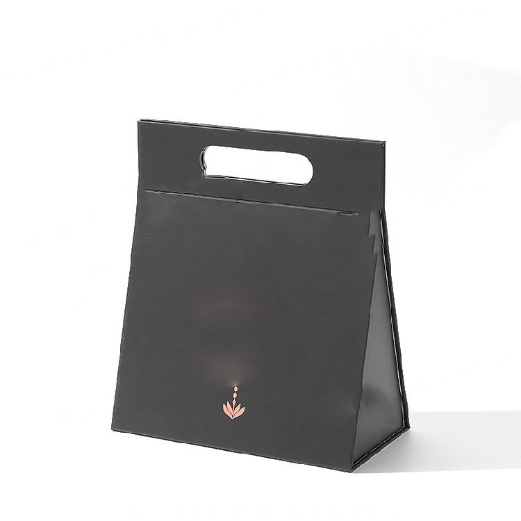Triangle Luxury Cosmetics Latest Design with Custom Printed Logo Surface Hot Stamping Treatment Portable Cardboard Packaging Box
