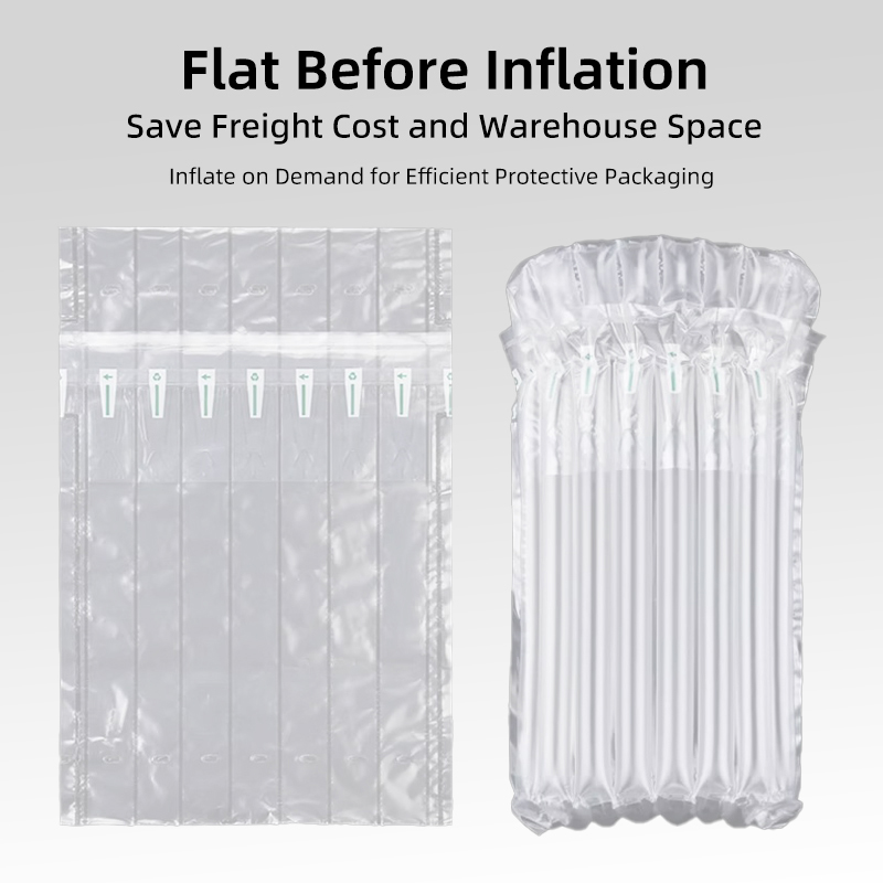AIR-DFLY Eco Friendly Custom Air Column Bag Inflatable Wine Bottle Protector Cushion Packaging Bag