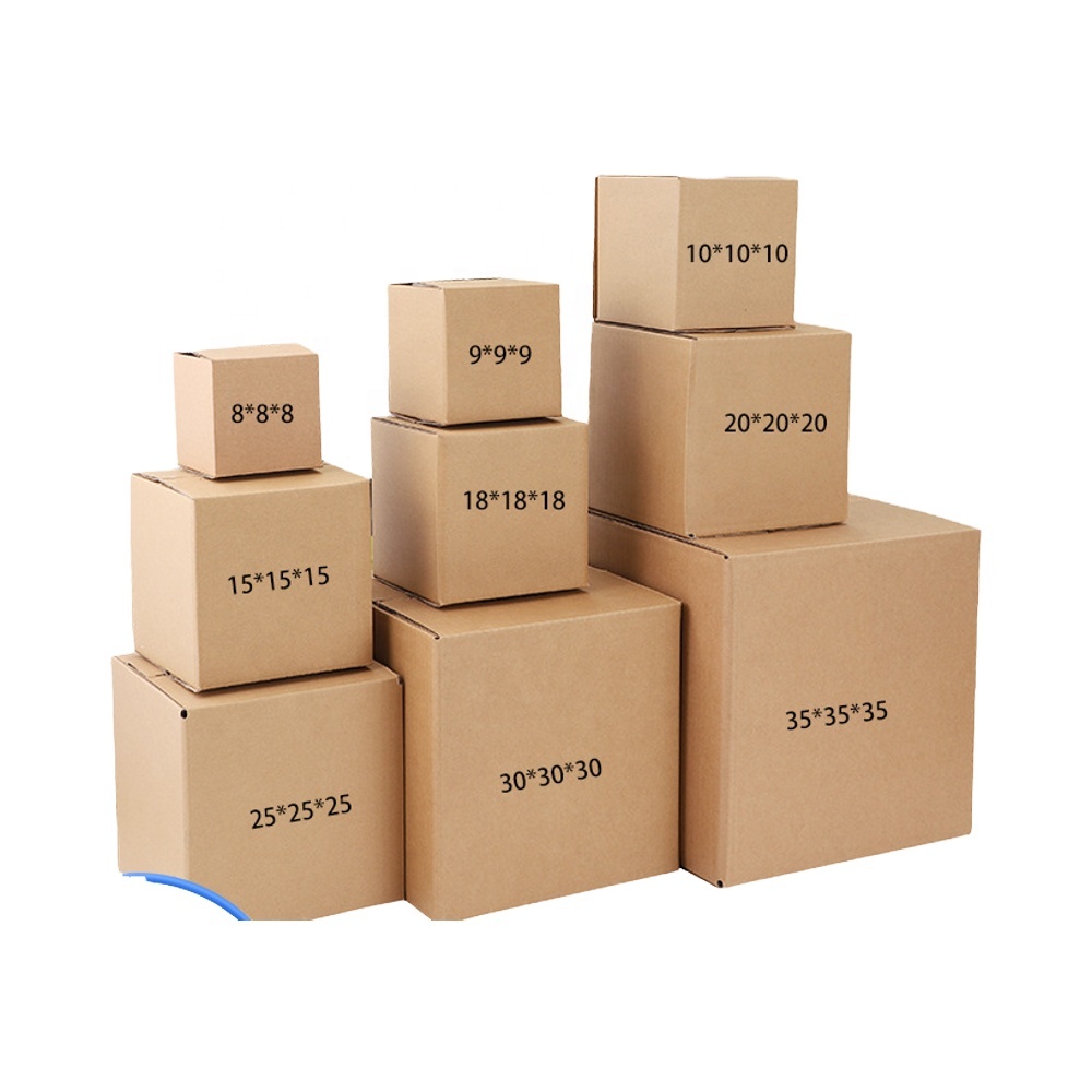 Thick Heavy-duty Kraft Corrugated Carton, E-commerce Logistics Shipping Box, Custom Logo Moving & Storage Packaging