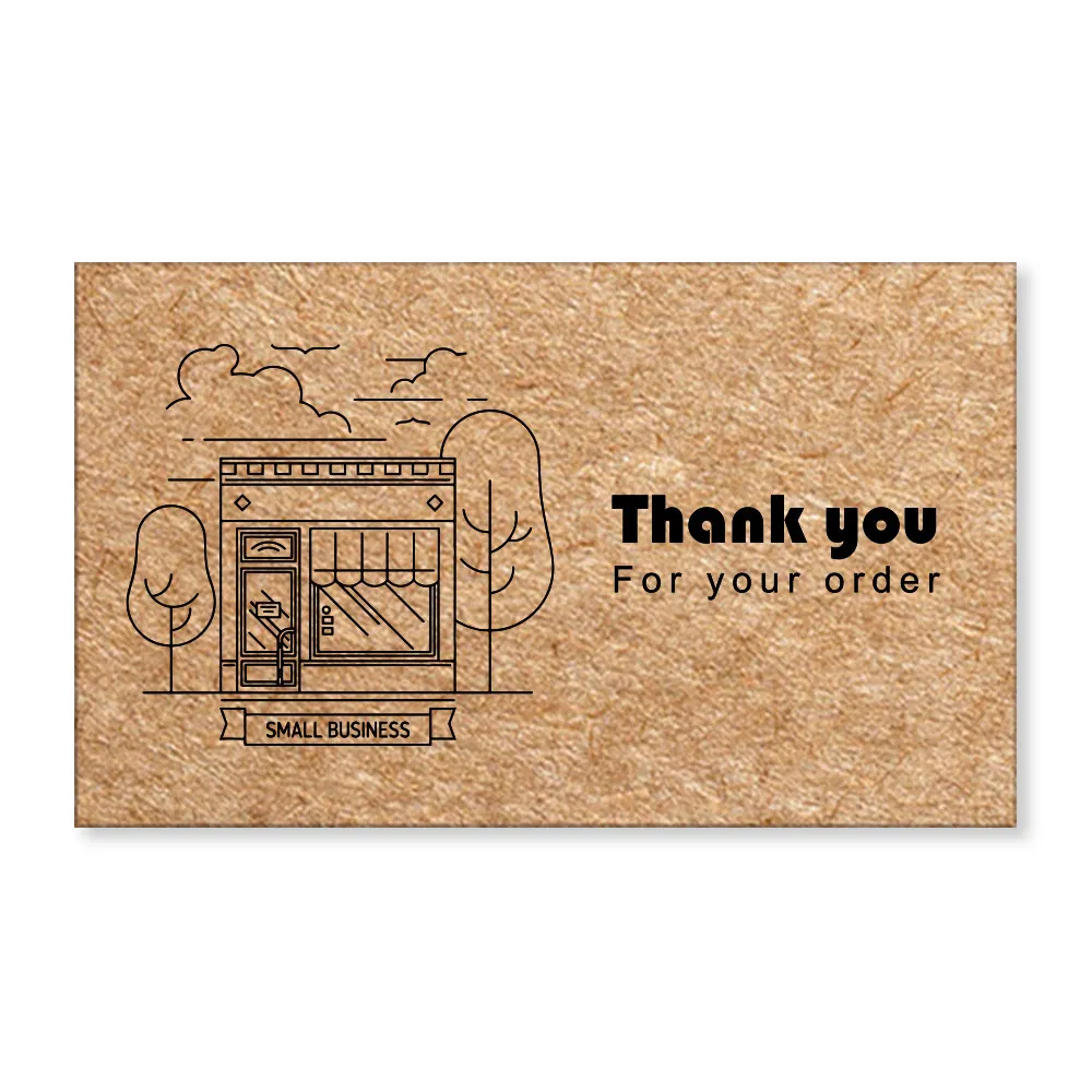Wholesale Custom Thank You Card Printing for Business Gift Packaging E-Commerce Thank You Card Printing