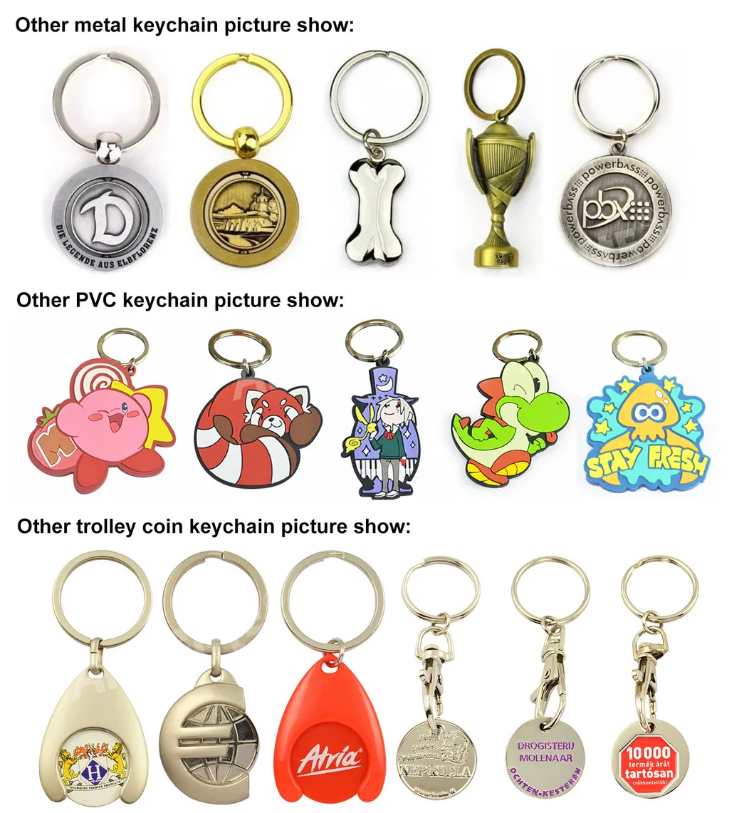 Promotional Customer Logo Trolley Coin Key Tag