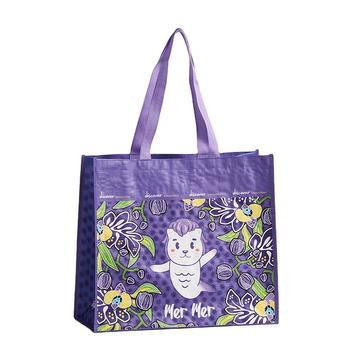 Promotional Recyclable Customized BOPP Laminated PP Woven Shopping Bags Beach Oversize PP Woven Tote Shopping Bag