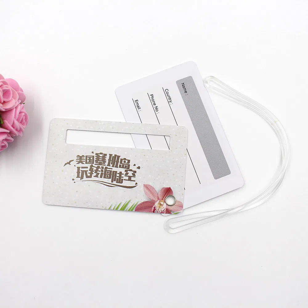 Personalised Wooden Honeymoon Luggage Tags/ Beautiful Factory Price Promotional Wedding Favor Luggage Tag