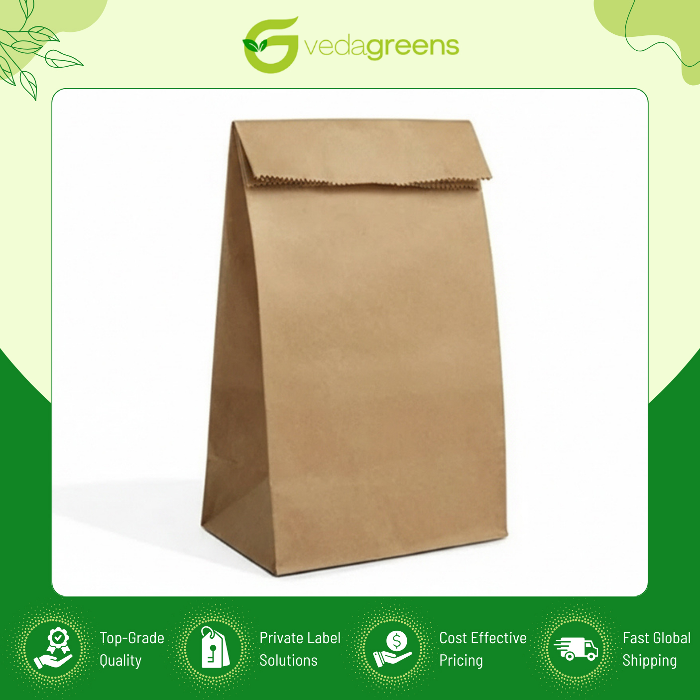 Bulk Supply Eco-Friendly Paper Bags &ndash; Ideal for Shopping, Food Takeaways &amp; Retail Packaging from Top Listed India Origin Vendor