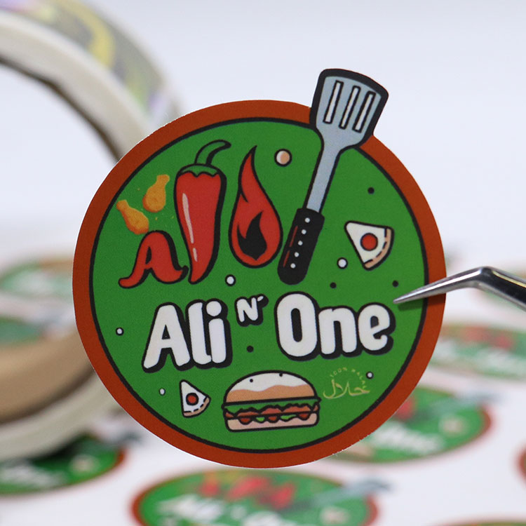Custom label stickers option 3