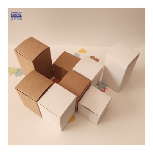Eco Friendly Products Custom Logo Design Color Printed Kraft Paper Cosmetics Packaging Paper Box