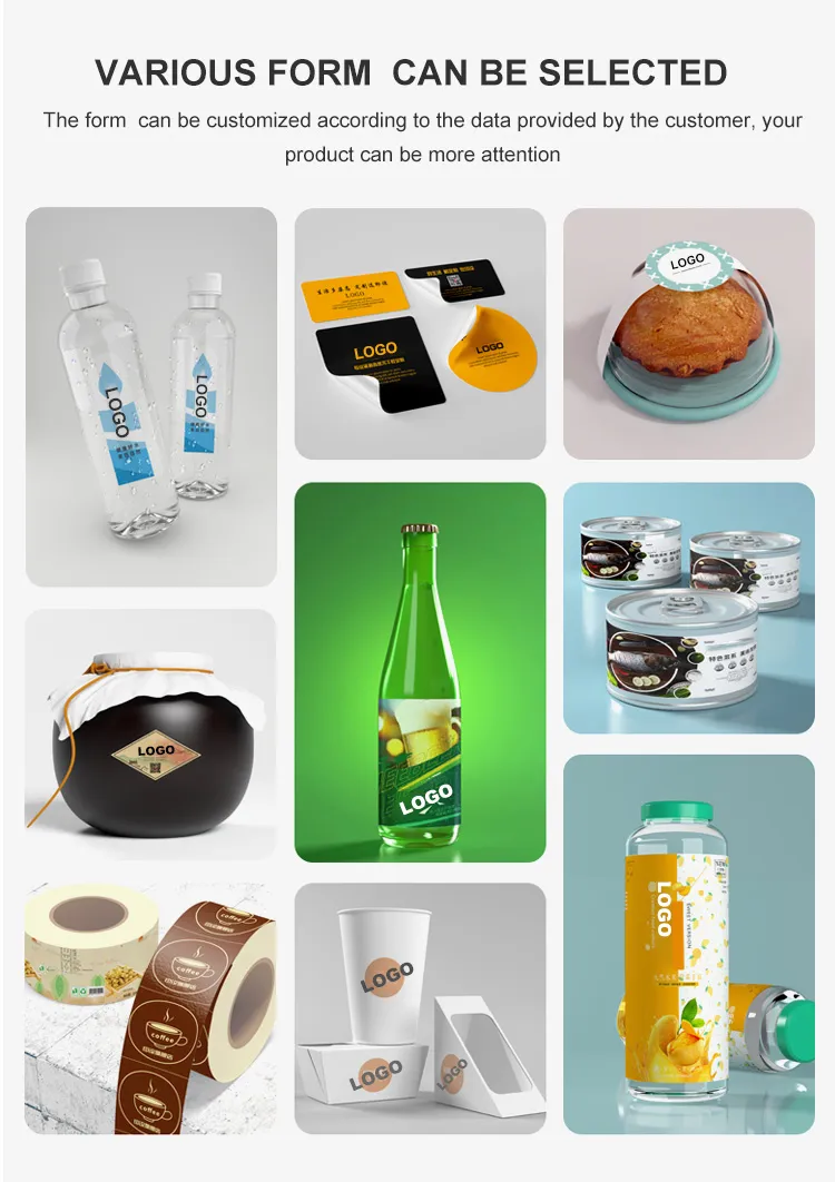 Custom Design Perfume Bottle Cosmetic Packaging Labels Stickers Printing