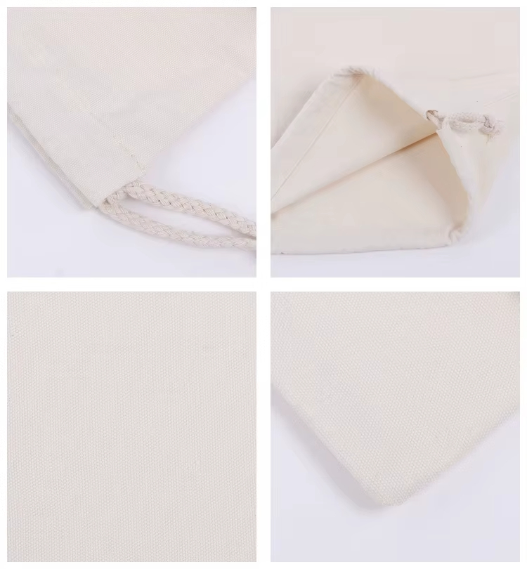 OEM &amp; ODM Customized Logo Dustproof Canvas Bags Cotton Drawstring Packaging Bags Promotional