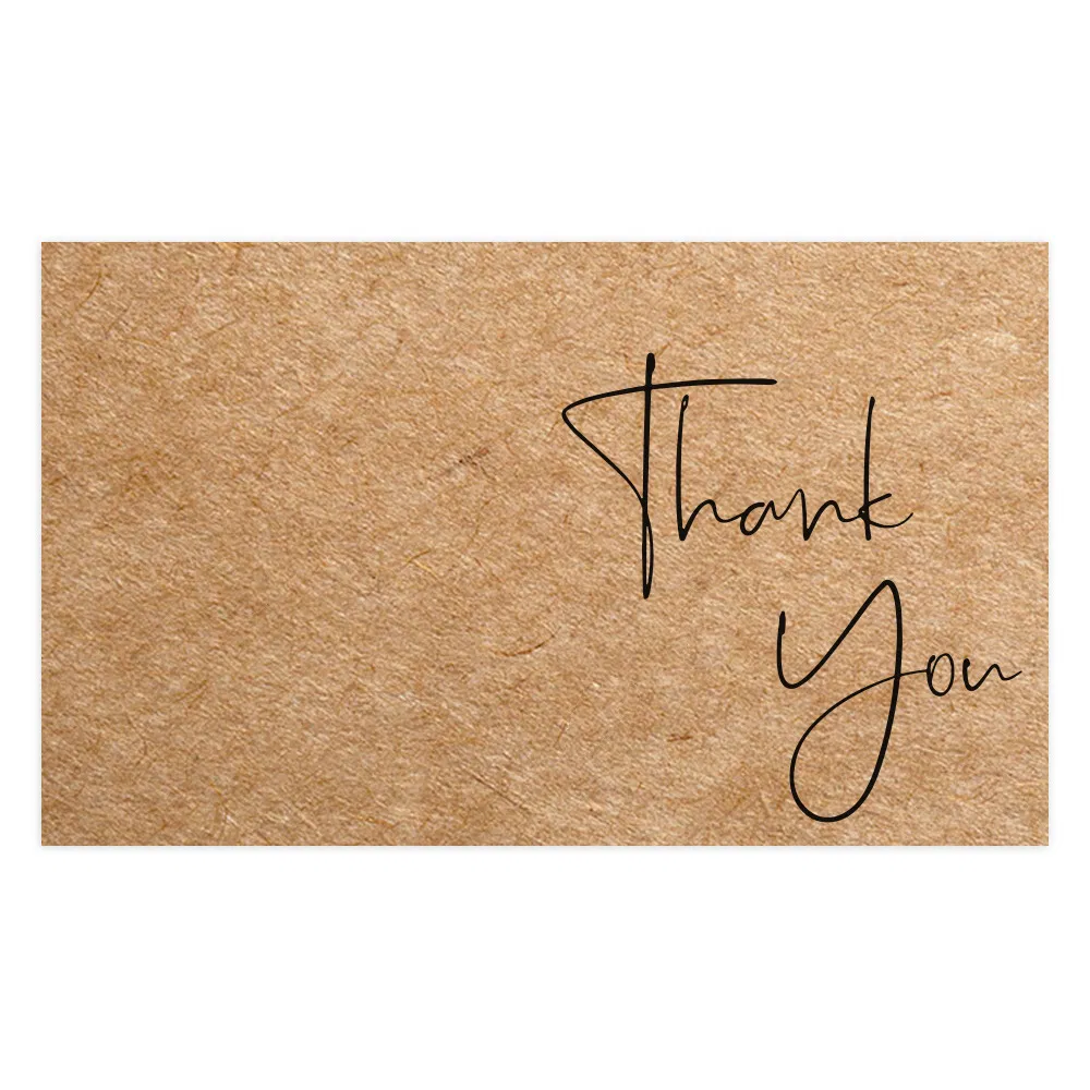 Wholesale Custom Thank You Card Printing for Business Gift Packaging E-Commerce Thank You Card Printing