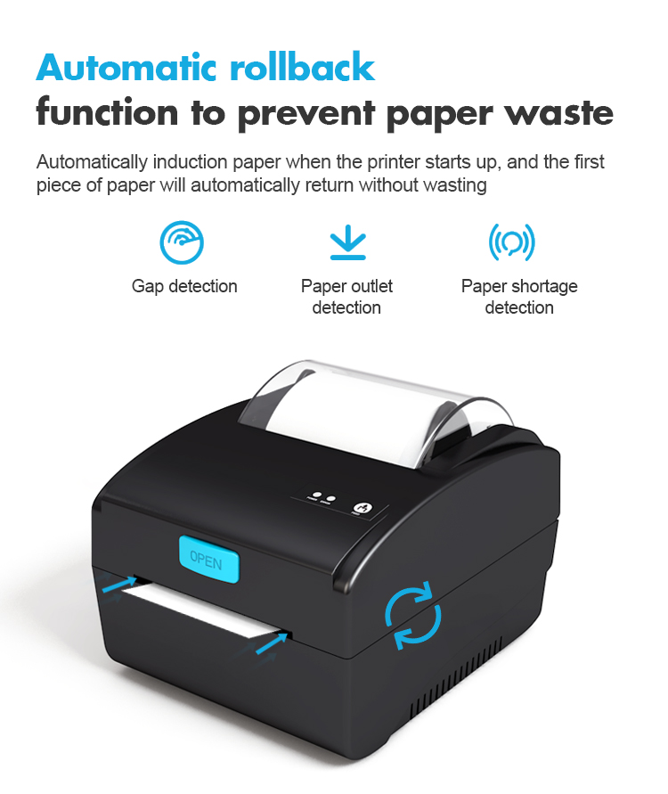 80mm Thermal Printer Label Printer USB+ Printing Transport Label Printing