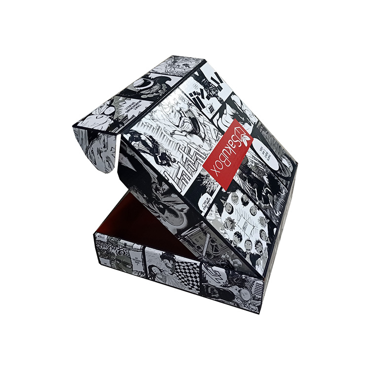 Custom Logo Self Sealing Adhesive Seal Corrugated Clothes Birthday Party Packages Carton Mailing Delivery Packing Box