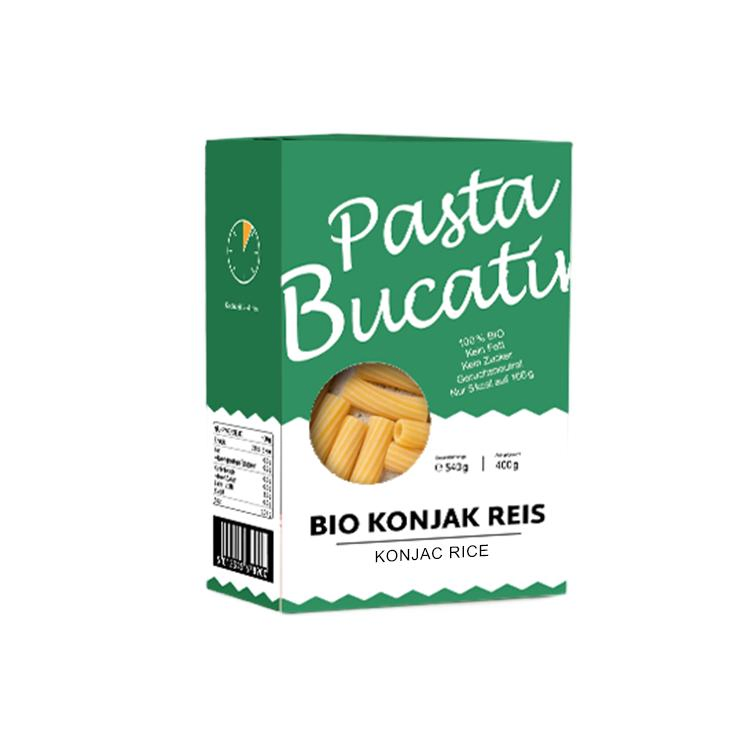 Bdl Custom Design Printed Sustainable Dry Ready Pasta and Noddles Bucatini Paper Packaging Auto Lock Bottom Box with Cut Window
