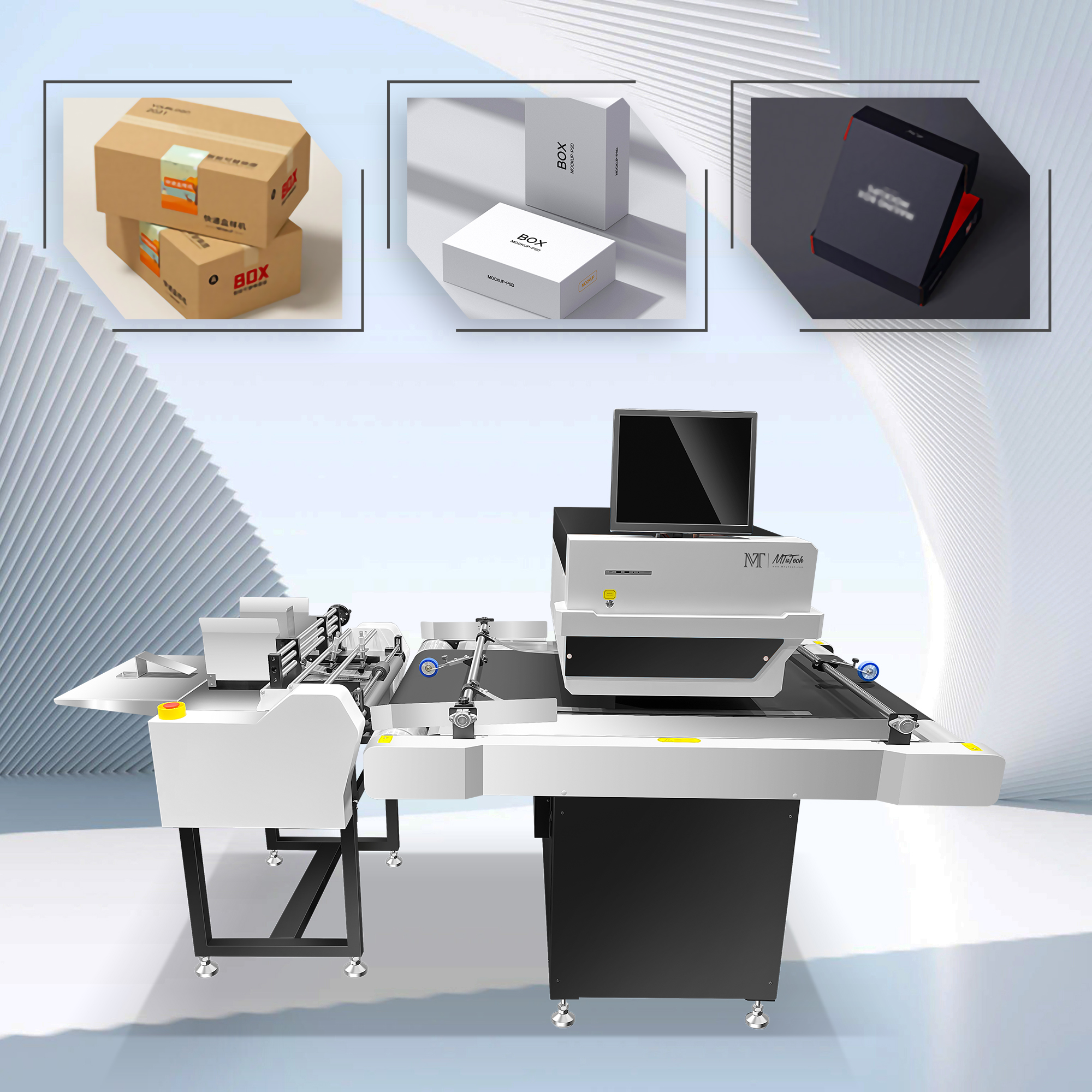 MTuTech Professional Digital Single Pass Printer for Cardboard Corrugated Packaging Printing