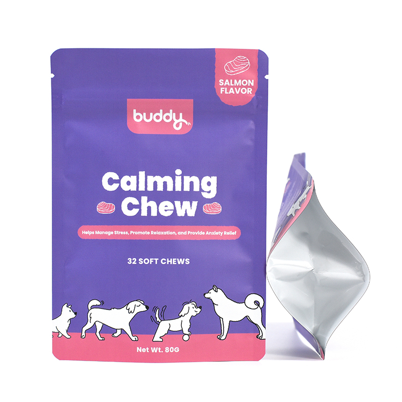 Custom Printed Resealable Zip Lock Moisture Proof Dog Chews Food Packaging Stand up Pouch Plastic Mylar Bag