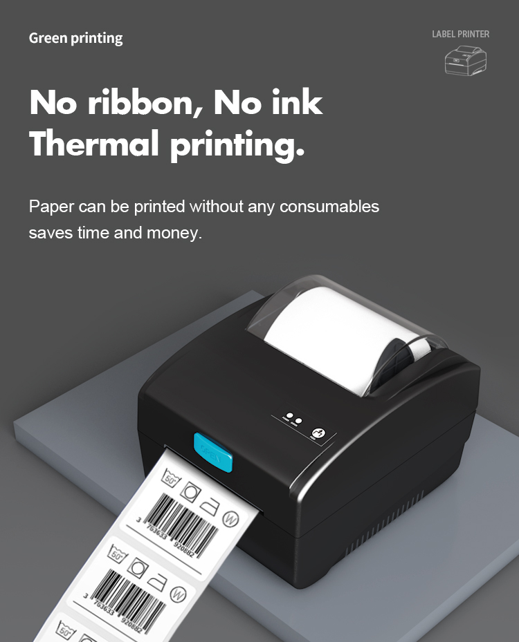 80mm Thermal Printer Label Printer USB+ Printing Transport Label Printing