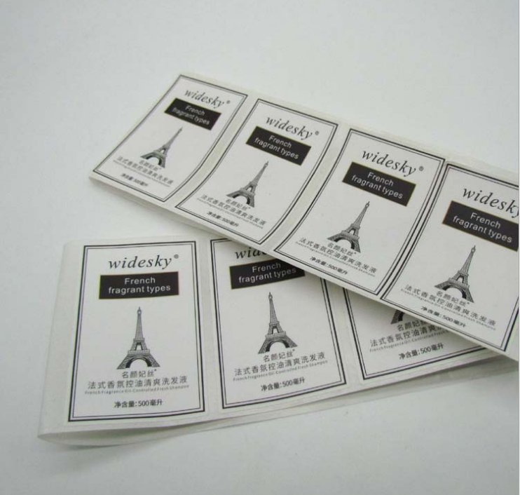 New Sticker Lablel Printing with Cosmetics Hair Dye Packaging