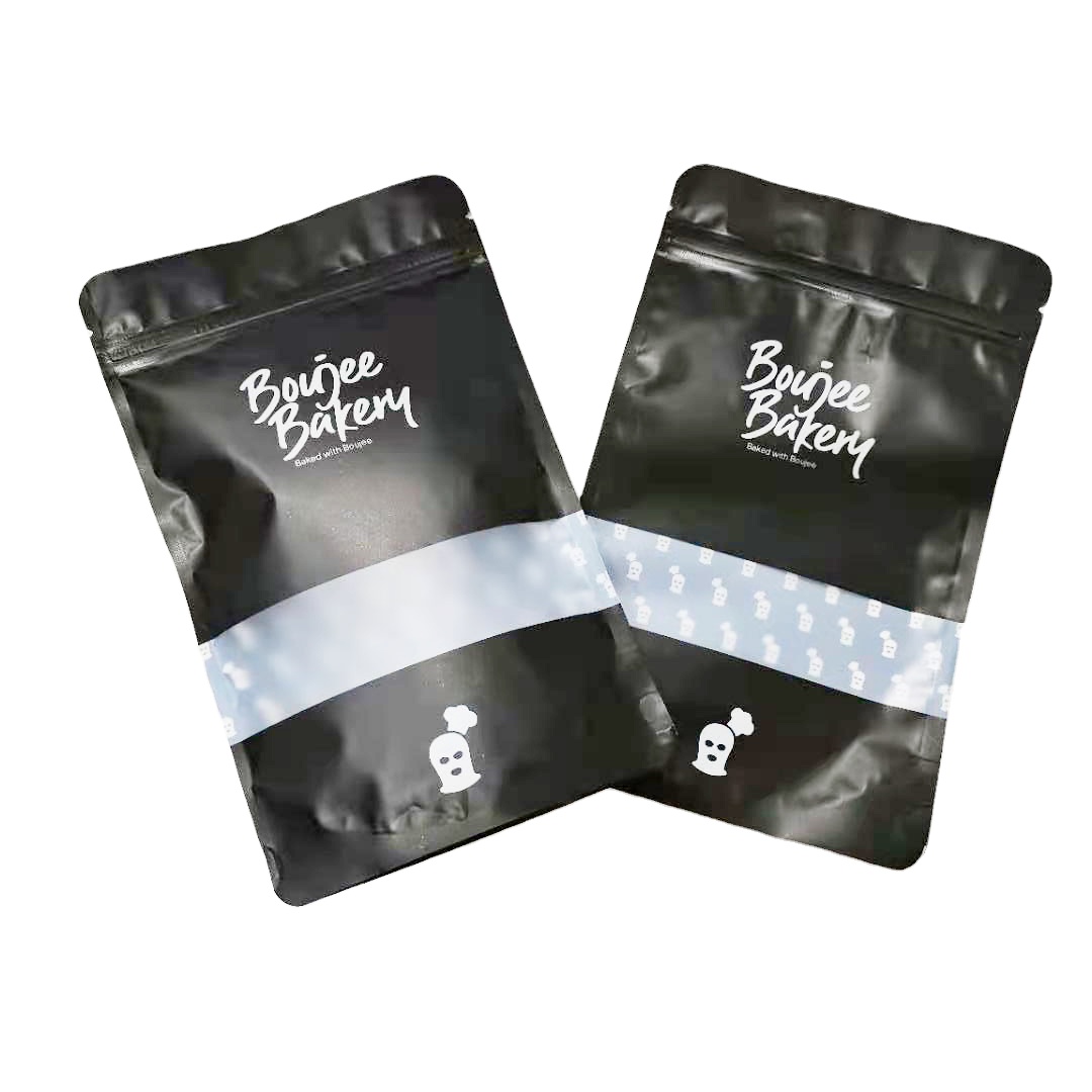 Oem Printing Design Food Bag Frosted Zipper Ziplock Bag for Sugar Packaging Bags for Accessories Luxury
