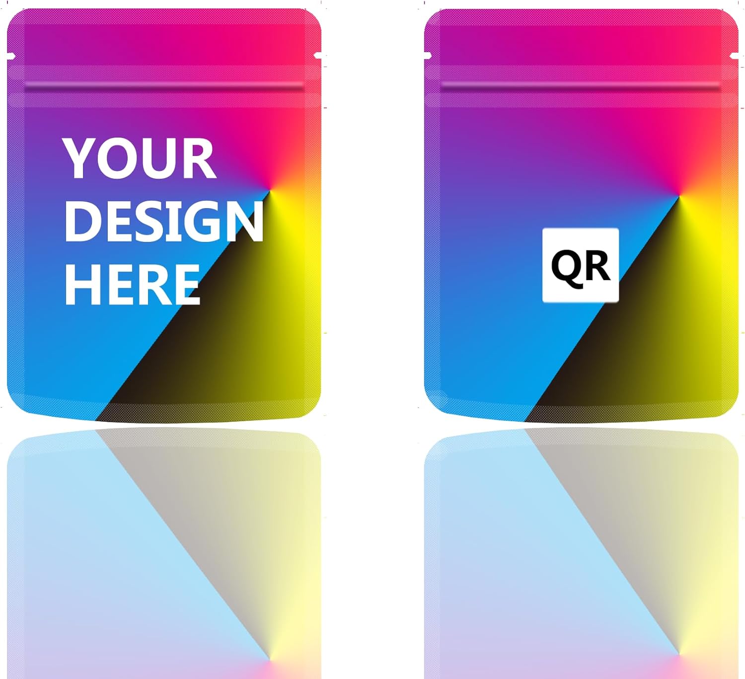 Custom Printed Mylar Bags Resealable Zipper Lock Design 3.5g Packaging Mylar Bag with Your Logo