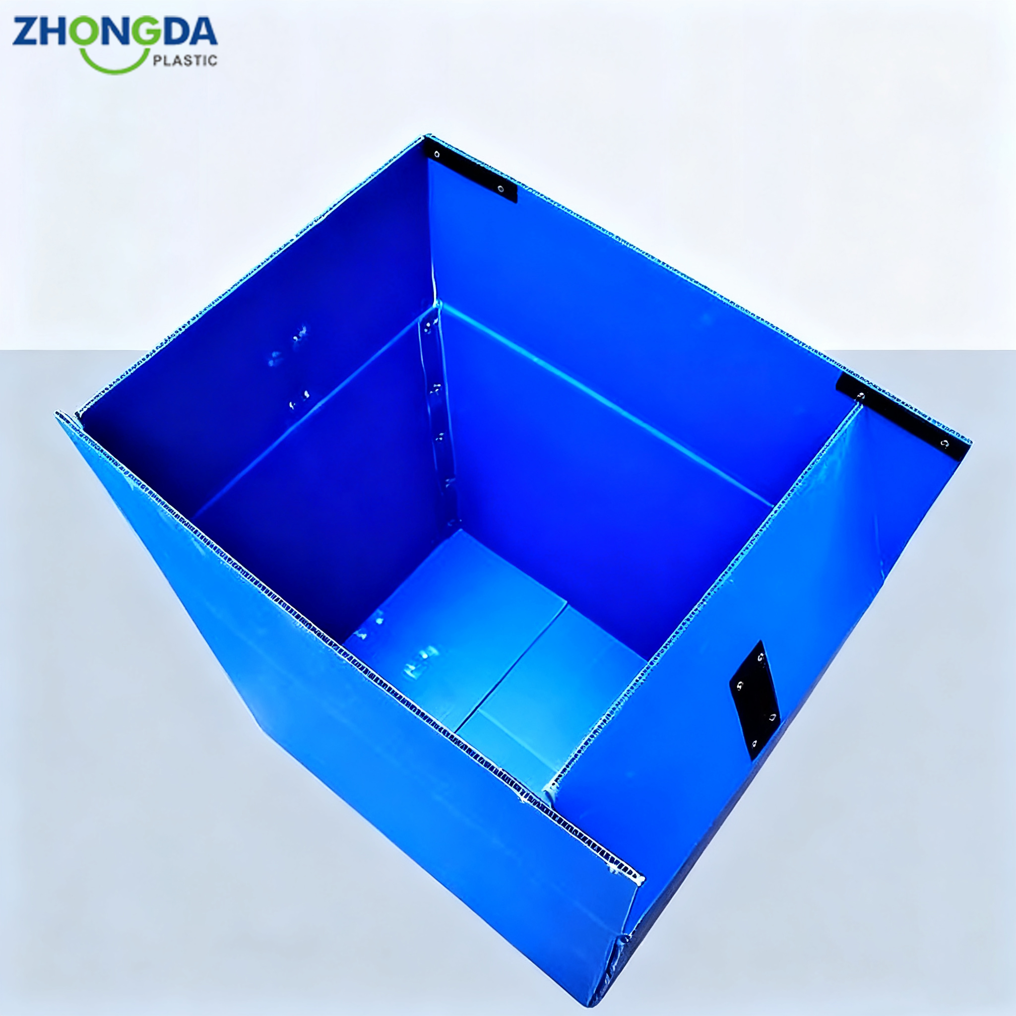 PP Board Recycled Plastic UV Resistant Rigid for Grid Board Industrial Hook Loop Turnover Box with Customizable Printing Cutting