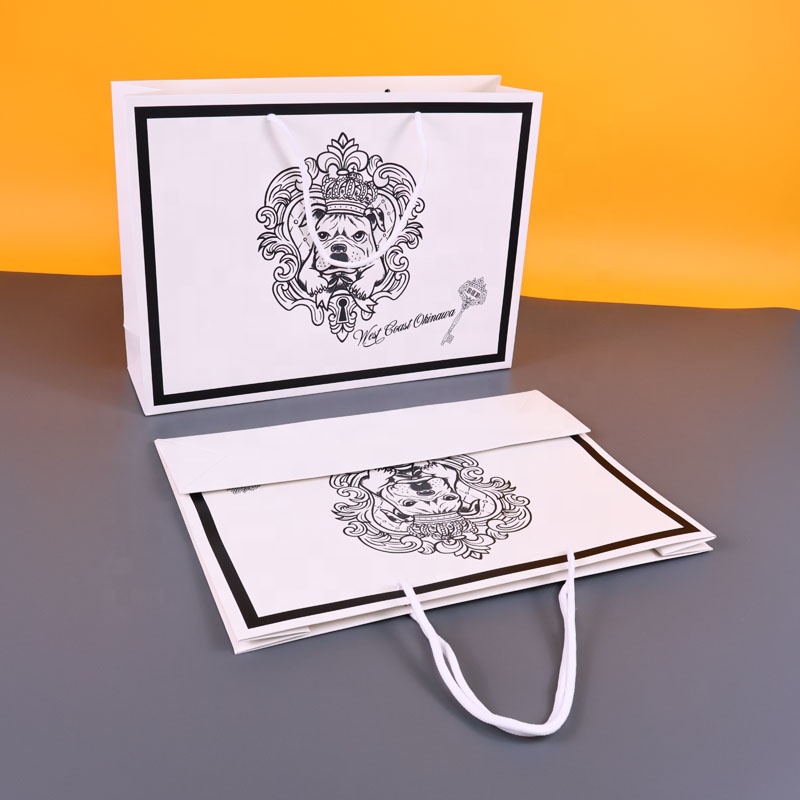 Custom Printed Paper Shipping Bags with Digital Printing and Magnetic Closure for Durable Ecommerce Clothing Packaging