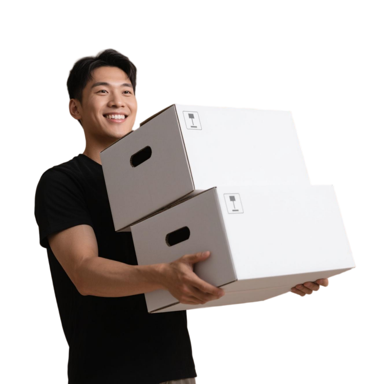 Eco-Friendly Custom 2mm Corrugated Shipping Cartons Wholesale Sustainable Packaging Solutions Glossy Recycled Materials Portable