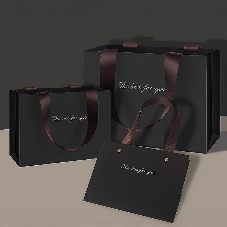 Custom Logo Printed Luxury High End White Art Paper Recyclable Jewelry Clothing Shoes Packaging Gift Shopping Bag