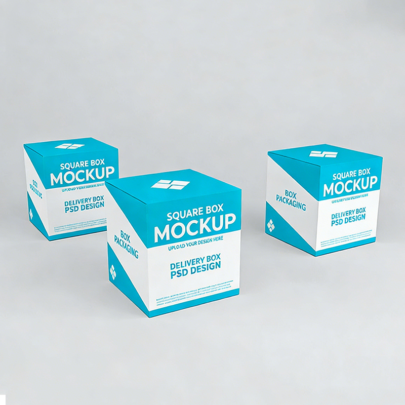 Factory printing of customized logo gift packaging paper boxes for cosmetics, food, and durable items with color printing