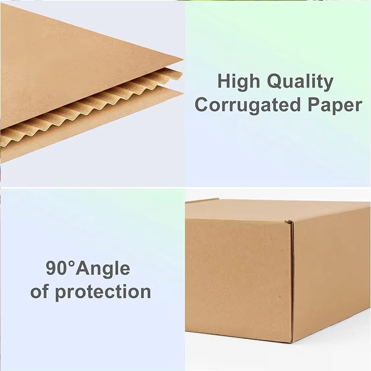 Customized Corrugated Cardboard Paper Box with Sponge Liner Matt Lamination and Embossing for E-Commerce Packaging