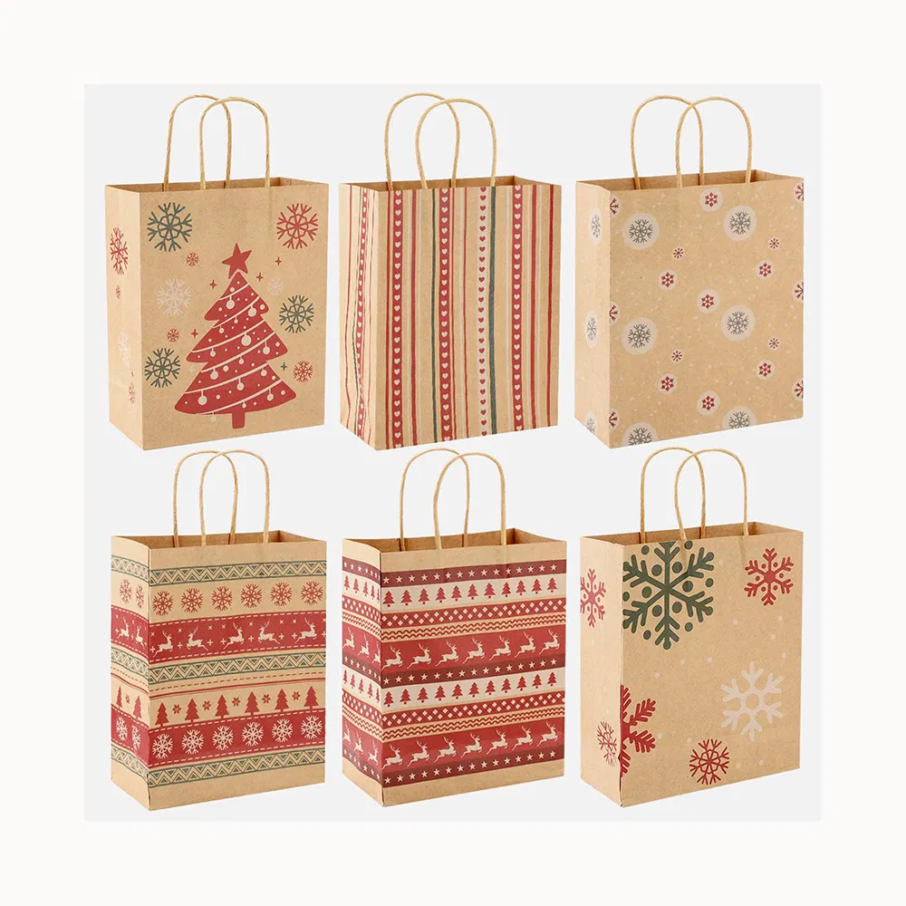 OEM Custom Printed Paper Shopping Bags Gift Packaging Bags Printing