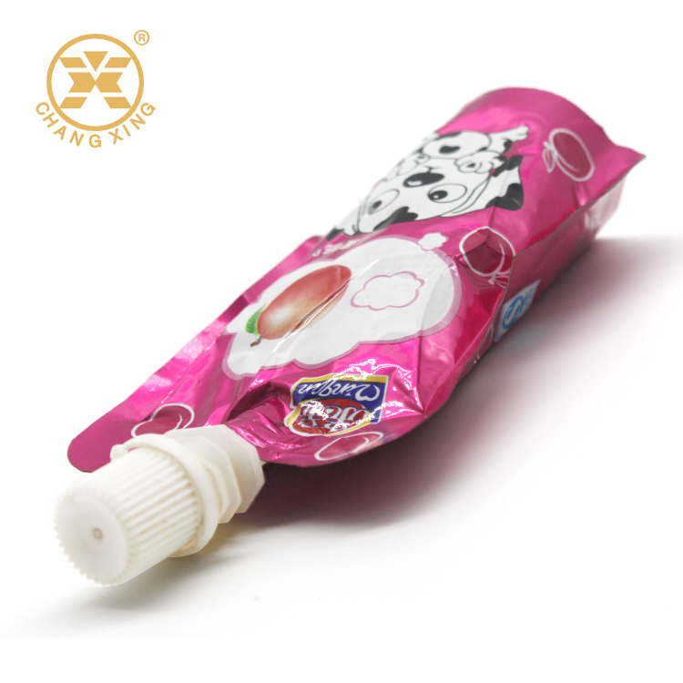 Printing Stand Spout Pouch Customized Logo Promotional Resealable Snack Packaging with Spout
