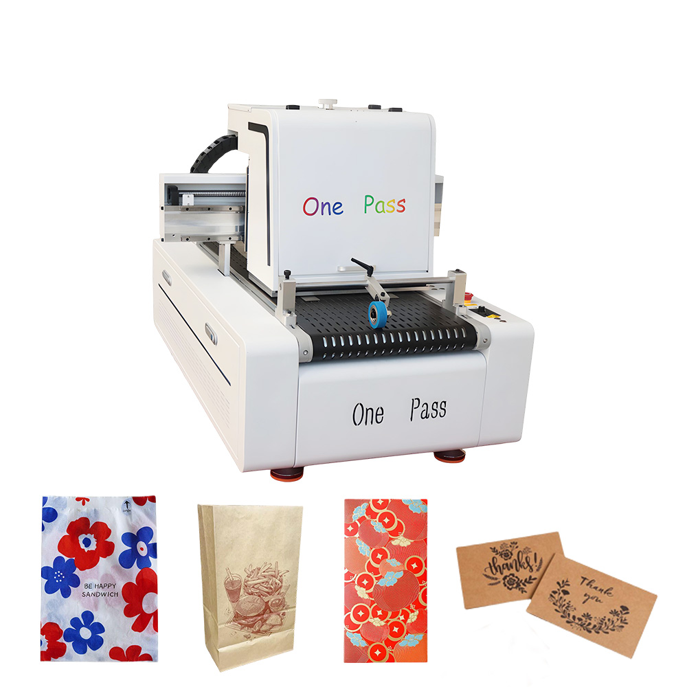 New OnePass XP600 High-speed Digital Printing Machine For Card Printer Kraft Paper Handbag Airplane Box Paper Cup Food Bag