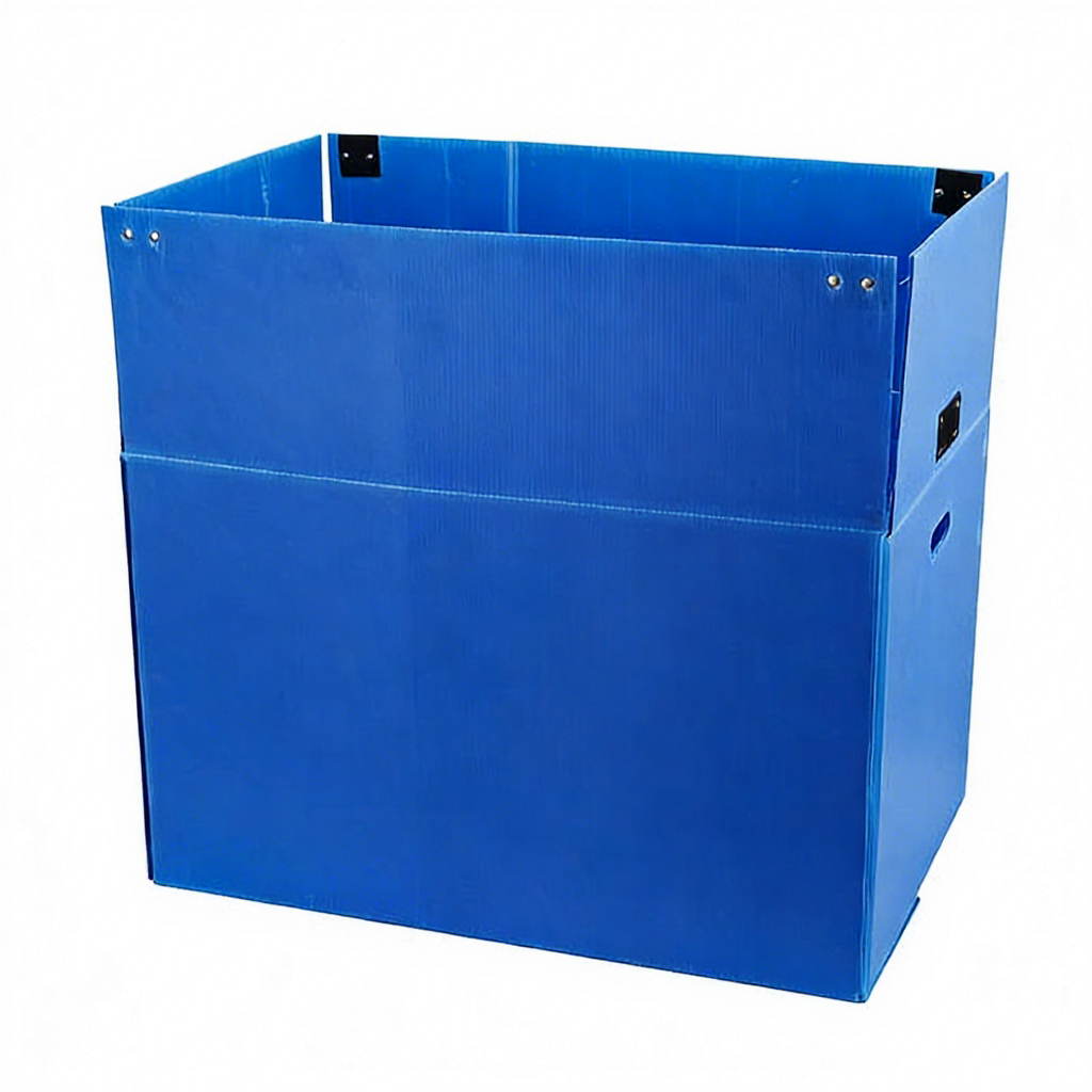 PP Board Recycled Plastic UV Resistant Rigid for Grid Board Industrial Hook Loop Turnover Box with Customizable Printing Cutting