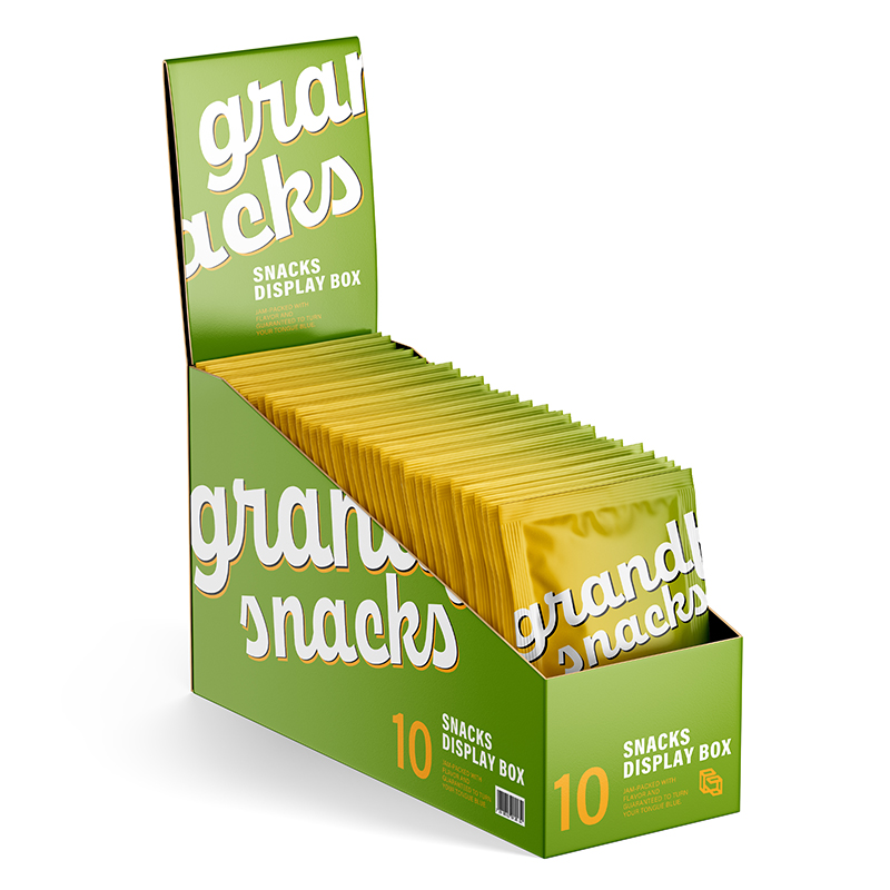 Paper Corrugated Board Candy Bar Point of Sale Chocolate Display Boxes PDQ Printed Packaging Cardboard Box Display Stand for Gif