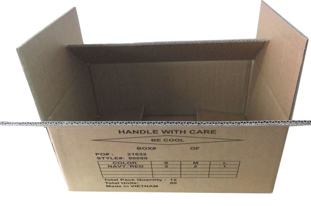Basic Corrugated Cardboard Shipping Mailing Box With Customized Printed Logo for Packing, Moving and Storage
