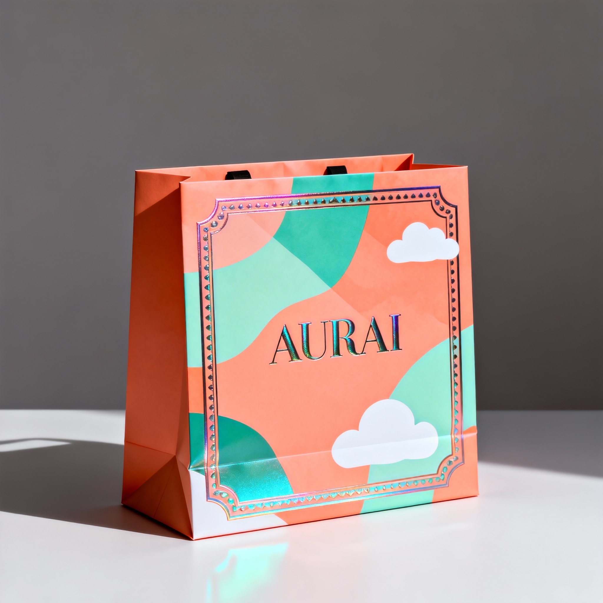 Custom High-End Color Printed Paper Bags with Durable Handles for Elegant and Stylish Packaging