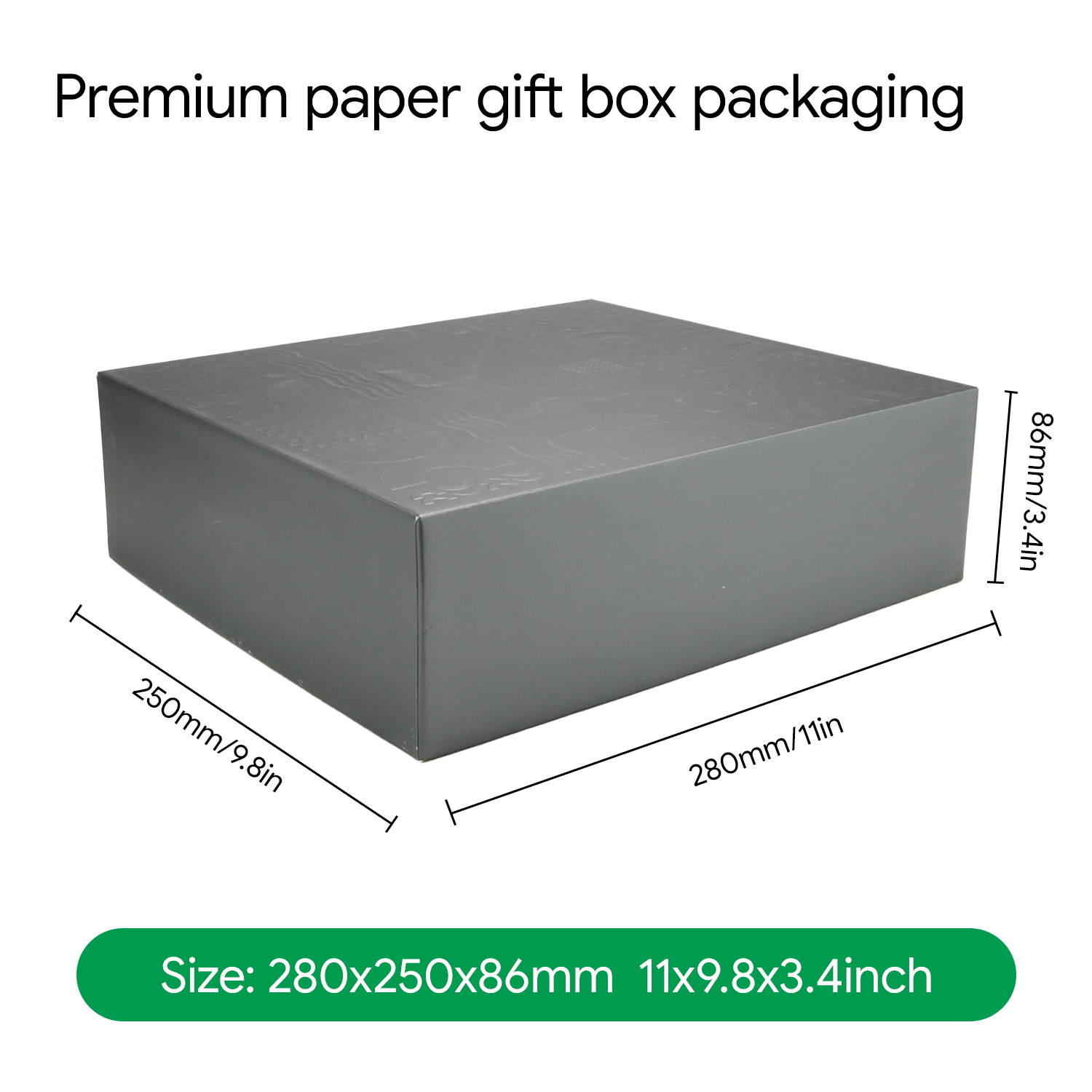 Custom Exquisite Logo Gift Box Cardboard Rigid Gift Box with Insert