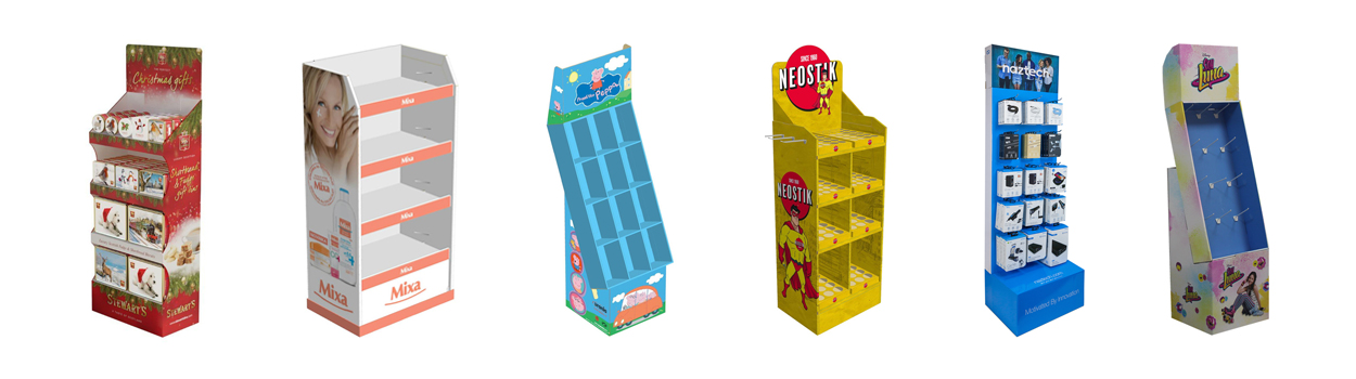 Point of Sale Corrugated Paper Cardboard Tabletop Display Stand Box