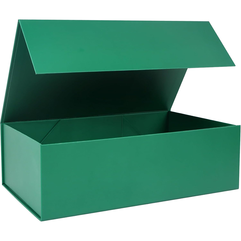 Customizable Flip-Top Hard Cardboard Gift Box With Magnetic Closure Ribbon Handle Four-Color Printing UV Finish Luxury Packaging