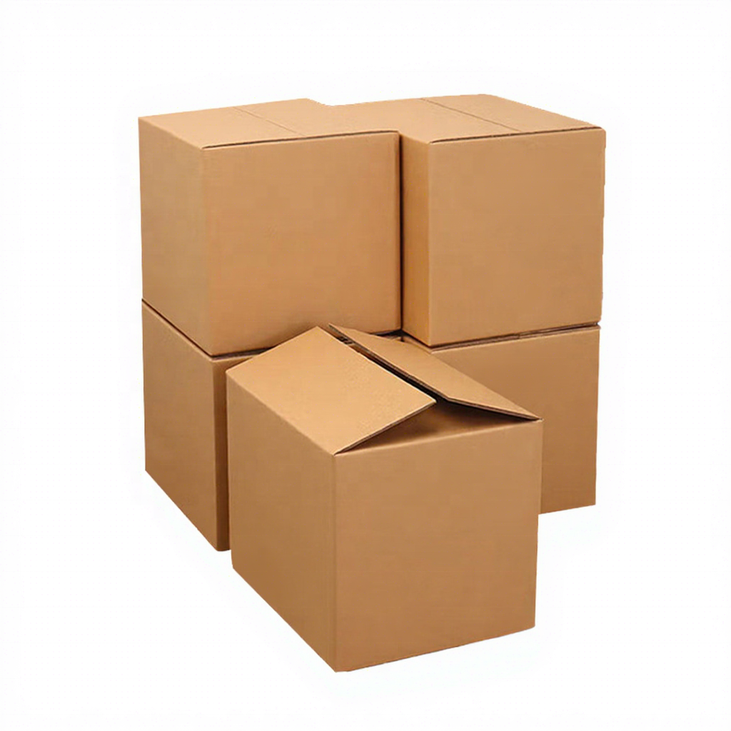Thick Heavy-duty Kraft Corrugated Carton, E-commerce Logistics Shipping Box, Custom Logo Moving &amp; Storage Packaging